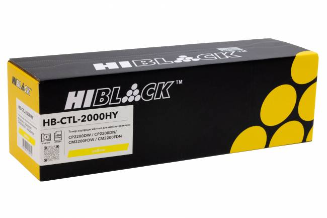 Картридж Hi-Black (HB-CTL-2000HY) для Pantum CP2200DW/CP2200DN/CM2200FDW/CM2200FDN, Y, 3,5K — для бизнеса и офиса Картридж Hi-Black (HB-CTL-2000HY) для Pantum CP2200DW/CP2200DN/CM2200FDW/CM2200FDN, Y, 3,5K — для бизнеса и офиса