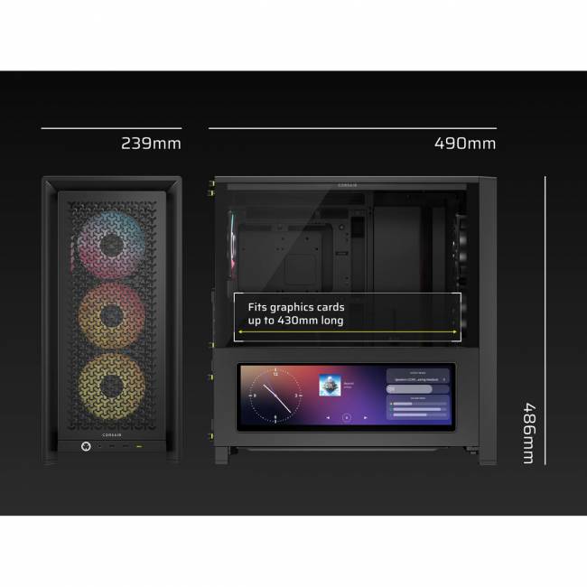 Корпус без блока питания Corsair CC-9011326-WW — для бизнеса и офиса Корпус без блока питания Corsair CC-9011326-WW — для бизнеса и офиса