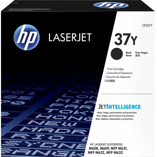 Тонер-картридж HP 37Y Black Original LaserJet JetEnterprise Toner Cartridge (CF237Y) — для бизнеса и офиса