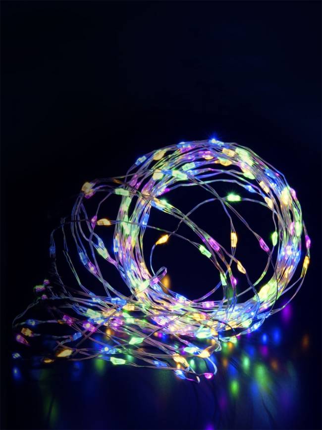 Гирлянда Гирлянда 20LED CR2032, 1 режим, 2 м, медь, разноцветная — для бизнеса и офиса Гирлянда Гирлянда 20LED CR2032, 1 режим, 2 м, медь, разноцветная — для бизнеса и офиса