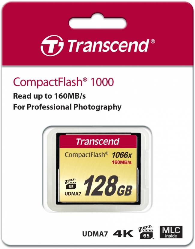 Карта памяти Transcend CompactFlash 1000x — для бизнеса и офиса Карта памяти Transcend CompactFlash 1000x — для бизнеса и офиса