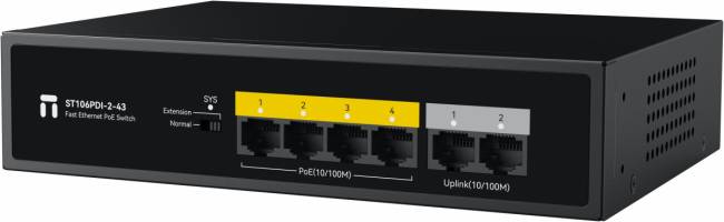 Коммутатор Netis ST106PDI-2-43 — для бизнеса и офиса