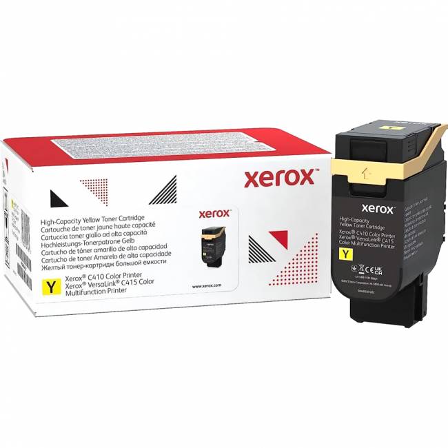 Тонер картридж большой емкости, желтый Xerox VLC410/415 (7000 страниц) Xerox 006R04767 — для бизнеса и офиса Тонер картридж большой емкости, желтый Xerox VLC410/415 (7000 страниц) Xerox 006R04767 — для бизнеса и офиса