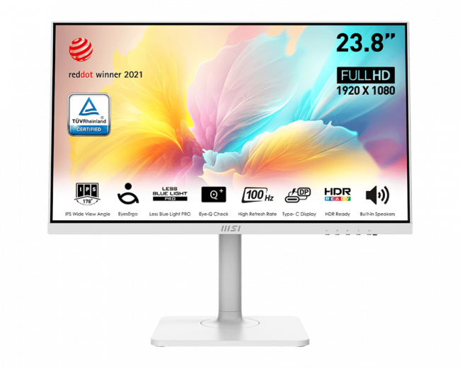 Монитор MSI Монитор Modern MD2412PW — для бизнеса и офиса Монитор MSI Монитор Modern MD2412PW — для бизнеса и офиса