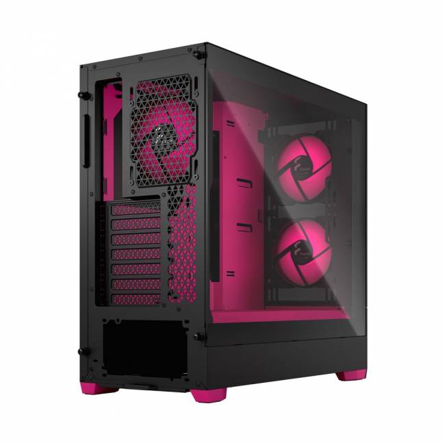 Корпус ПК без блока питания Корпус Design Pop Air RGB Magenta Core TG Clear Tint (FD-C-POR1A-03) — для бизнеса и офиса Корпус ПК без блока питания Корпус Design Pop Air RGB Magenta Core TG Clear Tint (FD-C-POR1A-03) — для бизнеса и офиса