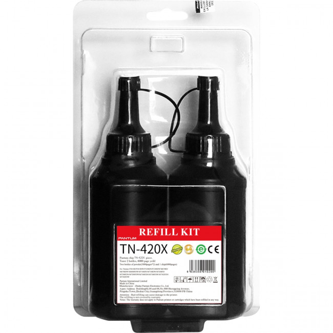 заправочный комплект на 3000 к. + чип Pantum TN-420HP — для бизнеса и офиса