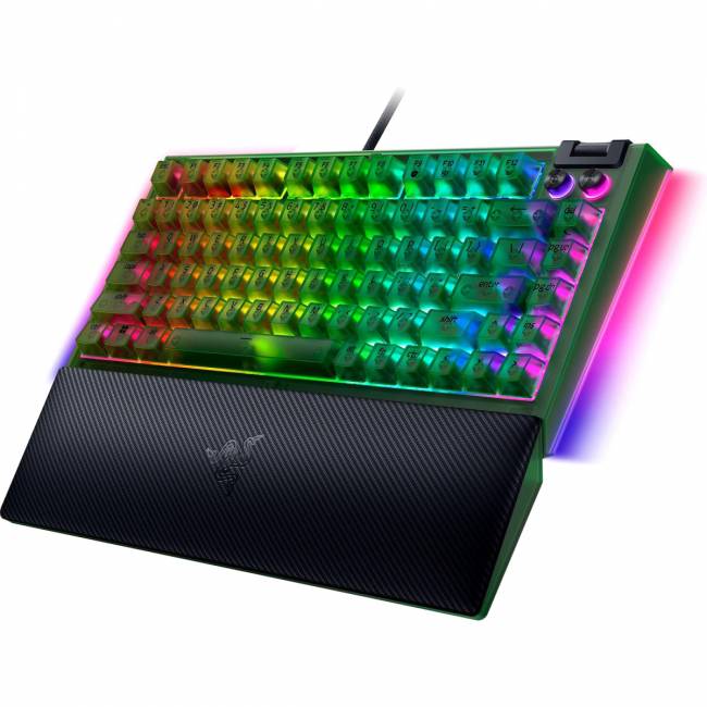Игровая клавиатура Razer BlackWidow V4 75% - Phantom Green Ed. - US Layout Razer RZ03-05003300-R3M1 — для бизнеса и офиса Игровая клавиатура Razer BlackWidow V4 75% - Phantom Green Ed. - US Layout Razer RZ03-05003300-R3M1 — для бизнеса и офиса