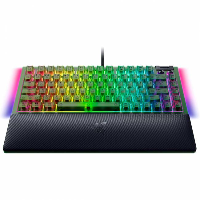 Игровая клавиатура Razer BlackWidow V4 75% - Phantom Green Ed. - US Layout Razer RZ03-05003300-R3M1 — для бизнеса и офиса Игровая клавиатура Razer BlackWidow V4 75% - Phantom Green Ed. - US Layout Razer RZ03-05003300-R3M1 — для бизнеса и офиса