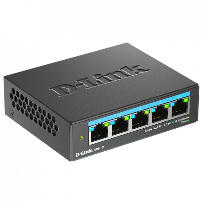 Коммутатор D-Link DMS-105/A2A — для бизнеса и офиса Коммутатор D-Link DMS-105/A2A — для бизнеса и офиса