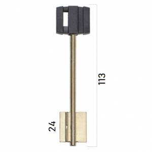 Заготовка дверного ключа Бордер-8 BRD8DP 113*21,1*23,9 мм