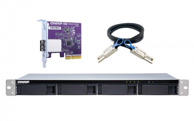 Полка расширения сетевого хранилища без дисков QNAP TL-R400S — для бизнеса и офиса Полка расширения сетевого хранилища без дисков QNAP TL-R400S — для бизнеса и офиса