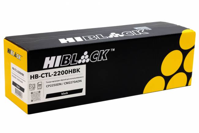 Картридж Hi-Black (HB-CTL-2200HBK) для Pantum CP2250DN/CM2270ADN, Bk, 3,5K — для бизнеса и офиса Картридж Hi-Black (HB-CTL-2200HBK) для Pantum CP2250DN/CM2270ADN, Bk, 3,5K — для бизнеса и офиса