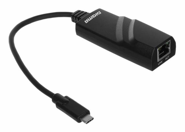 Сетевой адаптер Gigabit Ethernet Digma D-USBC-LAN1000 — для бизнеса и офиса Сетевой адаптер Gigabit Ethernet Digma D-USBC-LAN1000 — для бизнеса и офиса