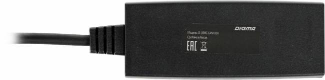 Сетевой адаптер Gigabit Ethernet Digma D-USBC-LAN1000 — для бизнеса и офиса Сетевой адаптер Gigabit Ethernet Digma D-USBC-LAN1000 — для бизнеса и офиса