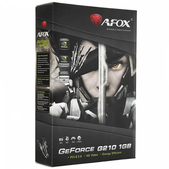 Видеокарта AFOX CORPORATION AF210-1024D3L5-V2 RTL — для бизнеса и офиса Видеокарта AFOX CORPORATION AF210-1024D3L5-V2 RTL — для бизнеса и офиса
