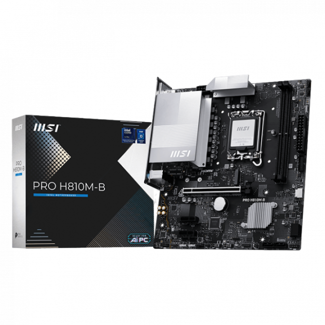 Материнская плата MSI PRO H810M-B — для бизнеса и офиса Материнская плата MSI PRO H810M-B — для бизнеса и офиса