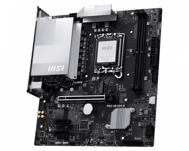 Материнская плата MSI PRO H810M-B — для бизнеса и офиса Материнская плата MSI PRO H810M-B — для бизнеса и офиса