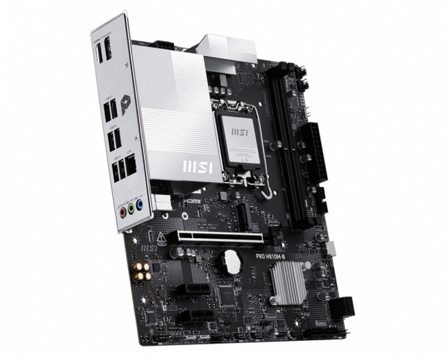 Материнская плата MSI PRO H810M-B — для бизнеса и офиса Материнская плата MSI PRO H810M-B — для бизнеса и офиса