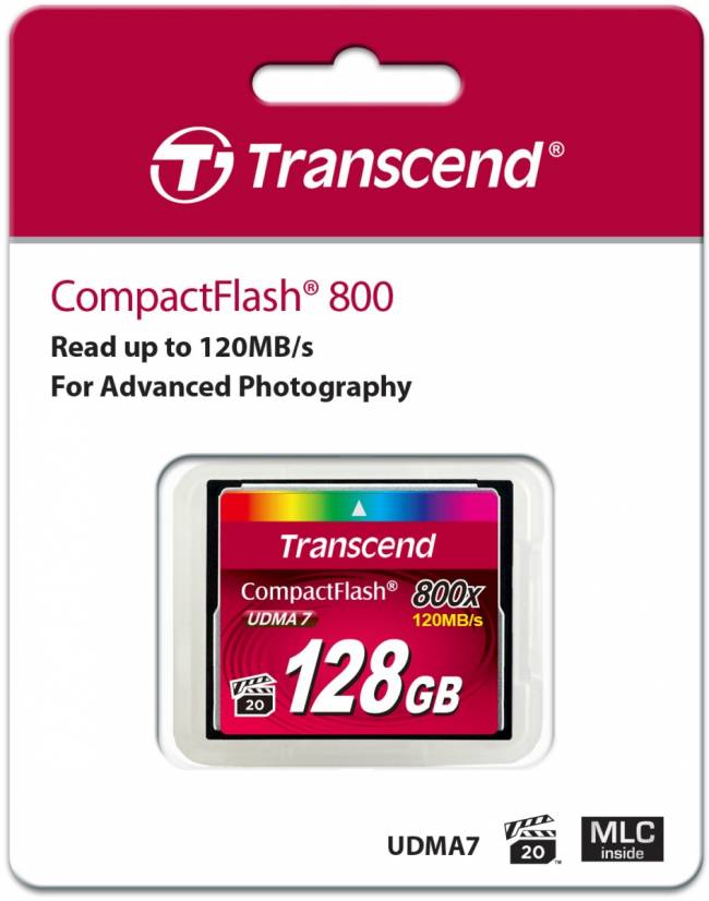 Карта памяти Transcend CompactFlash 800x — для бизнеса и офиса Карта памяти Transcend CompactFlash 800x — для бизнеса и офиса