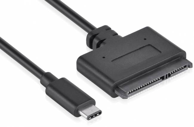 Кабель-конвертер USB Type C  -> SATA поддержка 2,5 Greenconnect GC- UC32ST Greenconnect USB 2.0 Type-C (m) - SATA III 0.25м — для бизнеса и офиса
