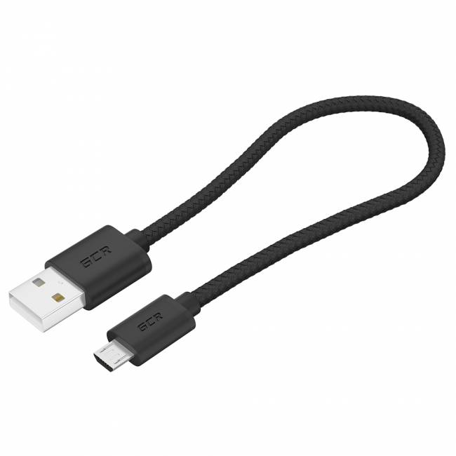 GCR Кабель 0.5m MicroUSB, быстрая зарядка, черный нейлон, GCR-54084 Кабель Greenconnect 0.5 м (GCR-54084) — для бизнеса и офиса GCR Кабель 0.5m MicroUSB, быстрая зарядка, черный нейлон, GCR-54084 Кабель Greenconnect 0.5 м (GCR-54084) — для бизнеса и офиса
