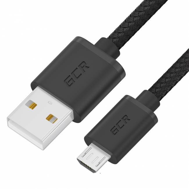 GCR Кабель 0.5m MicroUSB, быстрая зарядка, черный нейлон, GCR-54084 Кабель Greenconnect 0.5 м (GCR-54084) — для бизнеса и офиса GCR Кабель 0.5m MicroUSB, быстрая зарядка, черный нейлон, GCR-54084 Кабель Greenconnect 0.5 м (GCR-54084) — для бизнеса и офиса