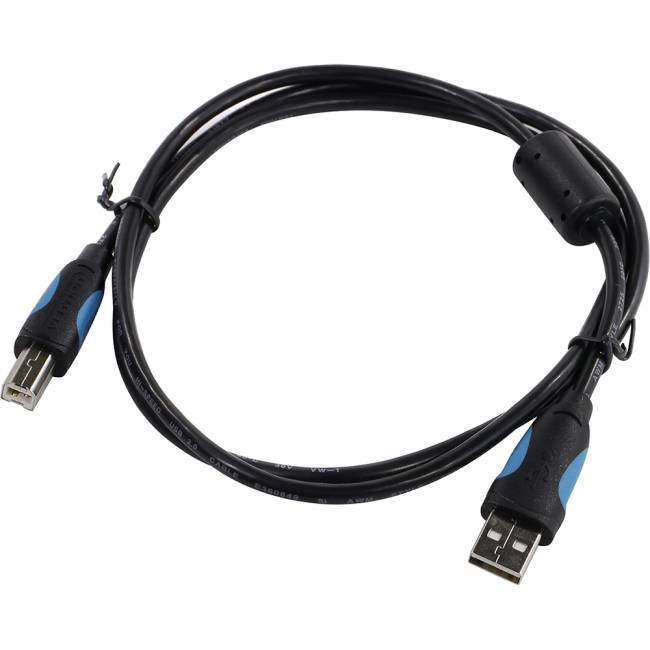 Кабель Vention USB 2.0 AM/BM - 1м. Черный Кабель Vention USB 2.0 AM/BM - 1 м (VAS-A16-B100) — для бизнеса и офиса Кабель Vention USB 2.0 AM/BM - 1м. Черный Кабель Vention USB 2.0 AM/BM - 1 м (VAS-A16-B100) — для бизнеса и офиса