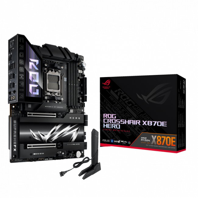 Материнская плата ASUS ROG CROSSHAIR X870E HERO (90MB1IE0-M0EAY0) — для бизнеса и офиса Материнская плата ASUS ROG CROSSHAIR X870E HERO (90MB1IE0-M0EAY0) — для бизнеса и офиса