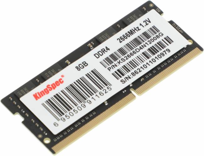 Память DDR4 8GB 2666MHz SHENZHEN KINGSPEC ELECTRONICS TECHNOLOGY CO LTD KS2666D4N12008G — для бизнеса и офиса Память DDR4 8GB 2666MHz SHENZHEN KINGSPEC ELECTRONICS TECHNOLOGY CO LTD KS2666D4N12008G — для бизнеса и офиса