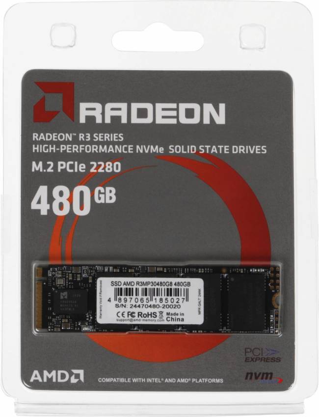 Накопитель SSD AMD R3MP30480G8 — для бизнеса и офиса Накопитель SSD AMD R3MP30480G8 — для бизнеса и офиса
