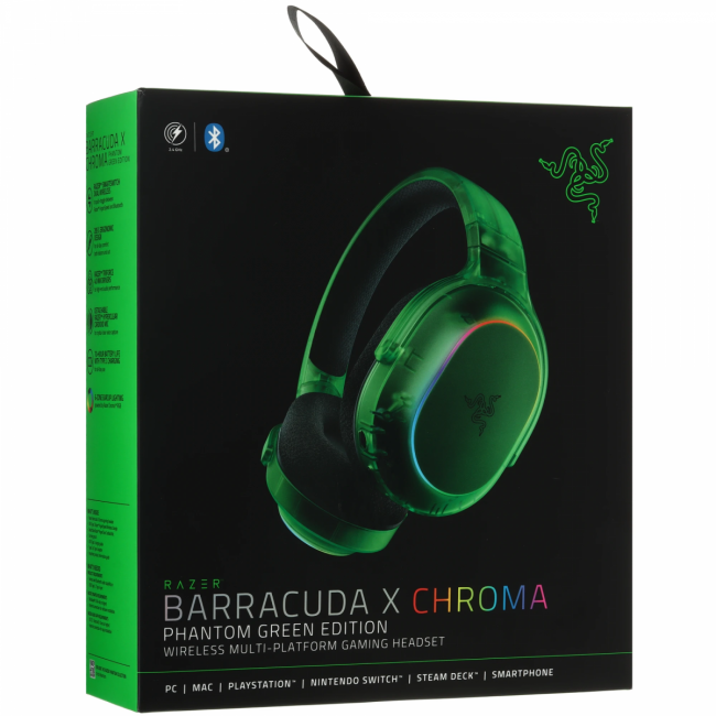 Гарнитура Razer Barracuda X Chroma - Phantom Green Ed. Headset Razer Barracuda X Chroma RZ04-05220300-R3M1 — для бизнеса и офиса Гарнитура Razer Barracuda X Chroma - Phantom Green Ed. Headset Razer Barracuda X Chroma RZ04-05220300-R3M1 — для бизнеса и офиса