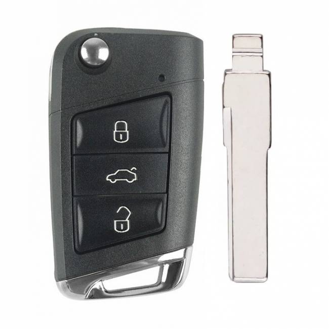 Корпус выкидного ключа VOLKSWAGEN MQB 3 кнопки HU-HAA HU66, с лого — для бизнеса и офиса Корпус выкидного ключа VOLKSWAGEN MQB 3 кнопки HU-HAA HU66, с лого — для бизнеса и офиса