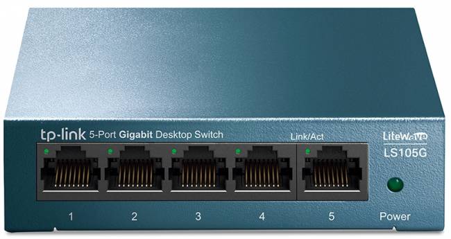 Коммутатор TP-Link LS105G — для бизнеса и офиса Коммутатор TP-Link LS105G — для бизнеса и офиса