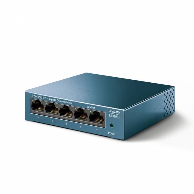 Коммутатор TP-Link LS105G — для бизнеса и офиса Коммутатор TP-Link LS105G — для бизнеса и офиса