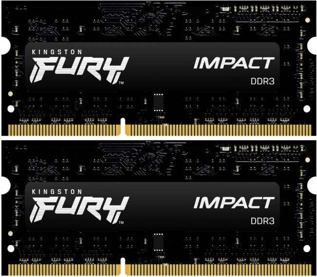 Память оперативная Kingston FURY Impact KF318LS11IBK2/8 — для бизнеса и офиса Память оперативная Kingston FURY Impact KF318LS11IBK2/8 — для бизнеса и офиса