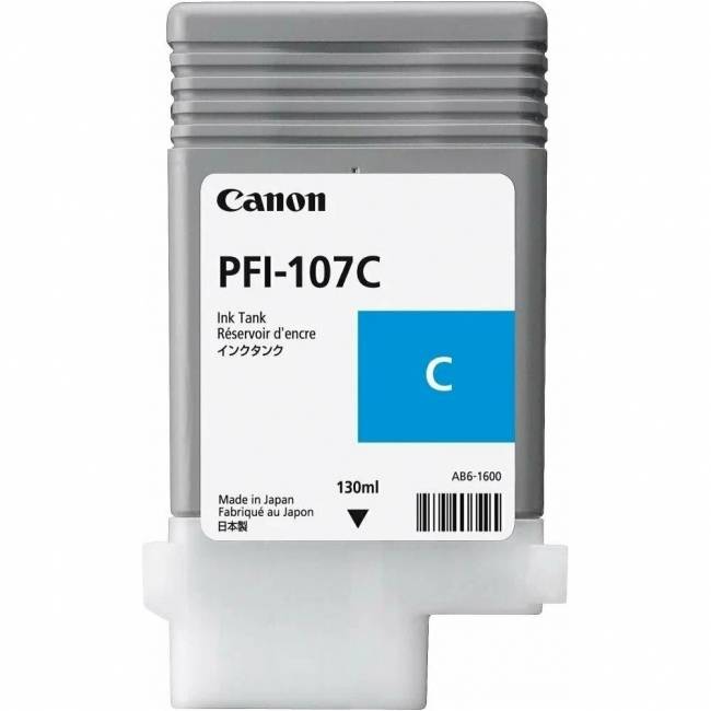 Картридж Canon PFI-107 C (6706B001) — для бизнеса и офиса Картридж Canon PFI-107 C (6706B001) — для бизнеса и офиса