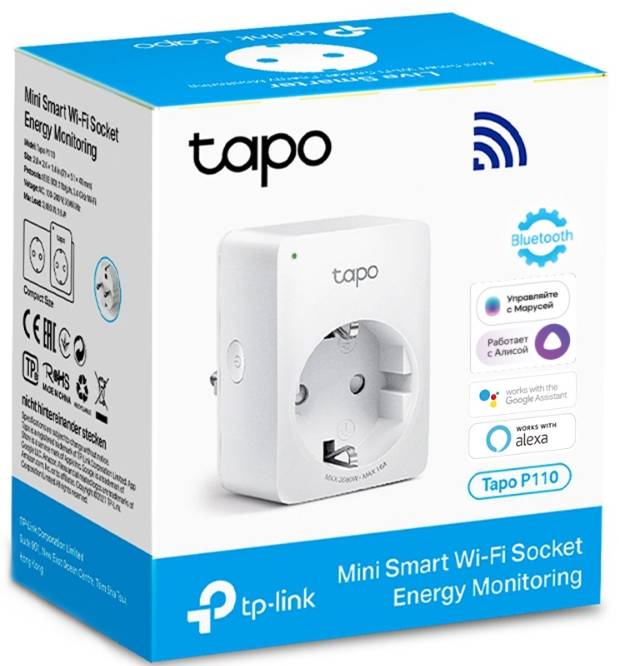 Умная розетка TP-Link Mini Wi-Fi smart plug — для бизнеса и офиса Умная розетка TP-Link Mini Wi-Fi smart plug — для бизнеса и офиса