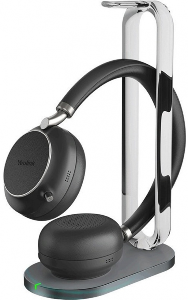Гарнитура беспроводная Yealink BH76 with Charging Stand UC Black USB-A — для бизнеса и офиса Гарнитура беспроводная Yealink BH76 with Charging Stand UC Black USB-A — для бизнеса и офиса