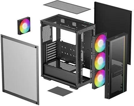 Корпус Deepcool R-MATREXX55-BKADA4-G-4 — для бизнеса и офиса Корпус Deepcool R-MATREXX55-BKADA4-G-4 — для бизнеса и офиса
