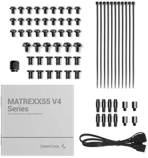 Корпус Deepcool R-MATREXX55-BKADA4-G-4 — для бизнеса и офиса Корпус Deepcool R-MATREXX55-BKADA4-G-4 — для бизнеса и офиса