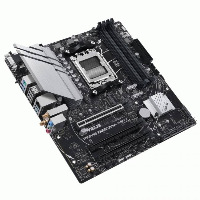 Материнская плата ASUS PRIME B650M-A WIFI II — для бизнеса и офиса Материнская плата ASUS PRIME B650M-A WIFI II — для бизнеса и офиса