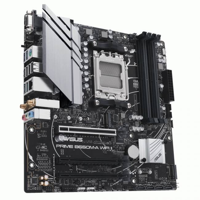 Материнская плата ASUS PRIME B650M-A WIFI II — для бизнеса и офиса Материнская плата ASUS PRIME B650M-A WIFI II — для бизнеса и офиса