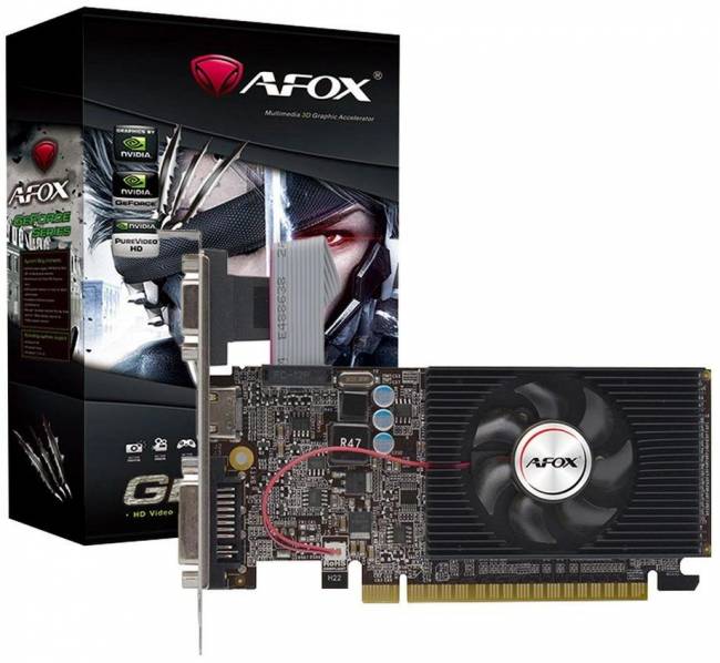Видеокарта AFOX CORPORATION AF610-2048D3L7-V6 — для бизнеса и офиса Видеокарта AFOX CORPORATION AF610-2048D3L7-V6 — для бизнеса и офиса
