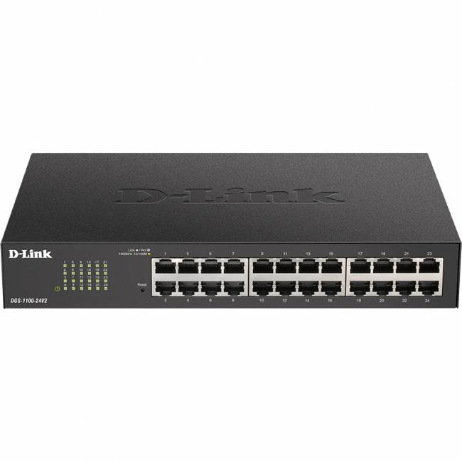 Коммутатор D-Link DGS-1100-24V2/A2A — для бизнеса и офиса Коммутатор D-Link DGS-1100-24V2/A2A — для бизнеса и офиса