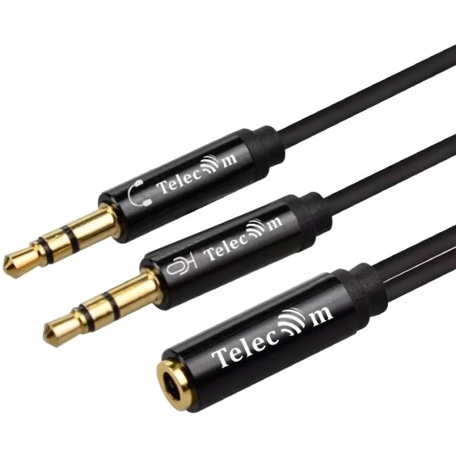 Кабель-адаптер 2*3.5ST(M)/3.5 ST(F), 0.2м, Telecom PRO <TAV205M-0.2M> Адаптер-переходник Telecom Jack 3.5 mm F/2 x Jack 3.5 mm M (TAV205M-0.2M) — для бизнеса и офиса Кабель-адаптер 2*3.5ST(M)/3.5 ST(F), 0.2м, Telecom PRO <TAV205M-0.2M> Адаптер-переходник Telecom Jack 3.5 mm F/2 x Jack 3.5 mm M (TAV205M-0.2M) — для бизнеса и офиса