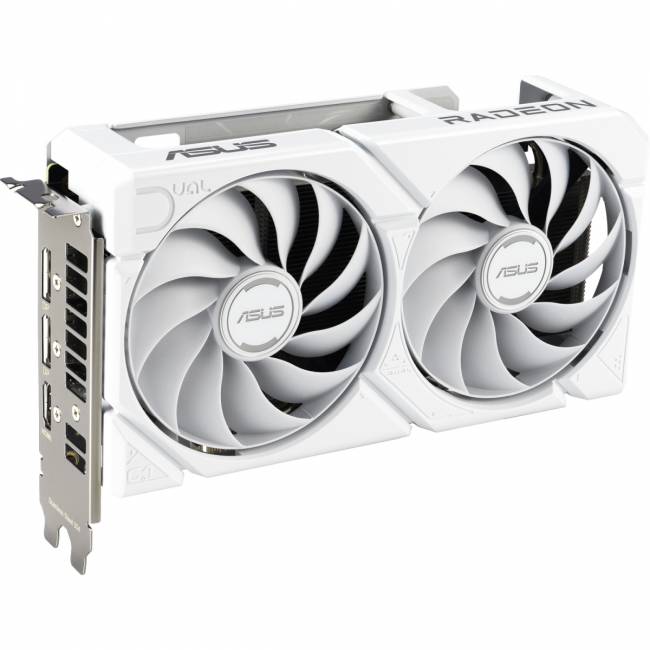 Видеокарта ASUS DUAL-RX9060XT-16G-WHITE (90YV0LG3-M0NA00) — для бизнеса и офиса Видеокарта ASUS DUAL-RX9060XT-16G-WHITE (90YV0LG3-M0NA00) — для бизнеса и офиса