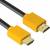 GCR Кабель 1.0m HDMI версия 1.4, черный, желтые коннекторы, OD7.3mm, 30/30 AWG, позолоченные контакты, Ethernet 10.2 Гбит/с, 3D, 4K GCR-HM440-1.0m, экран Greenconnect GCR-HM440-1.0m — для бизнеса и офиса