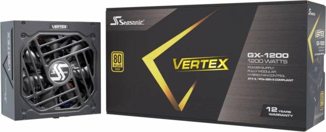 Блок питания Seasonic VERTEX GX-1200 12122GXAFS — для бизнеса и офиса Блок питания Seasonic VERTEX GX-1200 12122GXAFS — для бизнеса и офиса