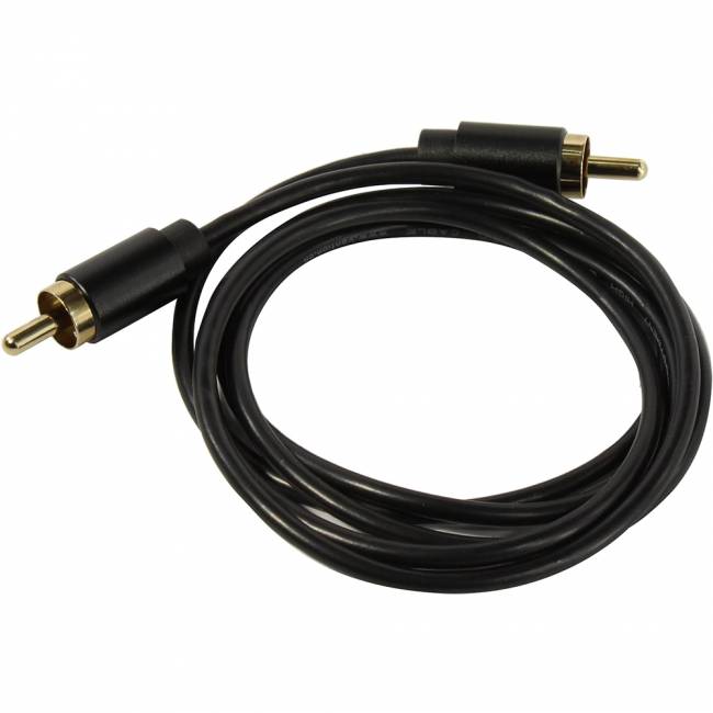 Кабель Vention аудио RCA M/RCA M - 1м Чёрный Кабель Vention RCA(m)/RCA(m) - 1 м (VAB-R09-B100) — для бизнеса и офиса