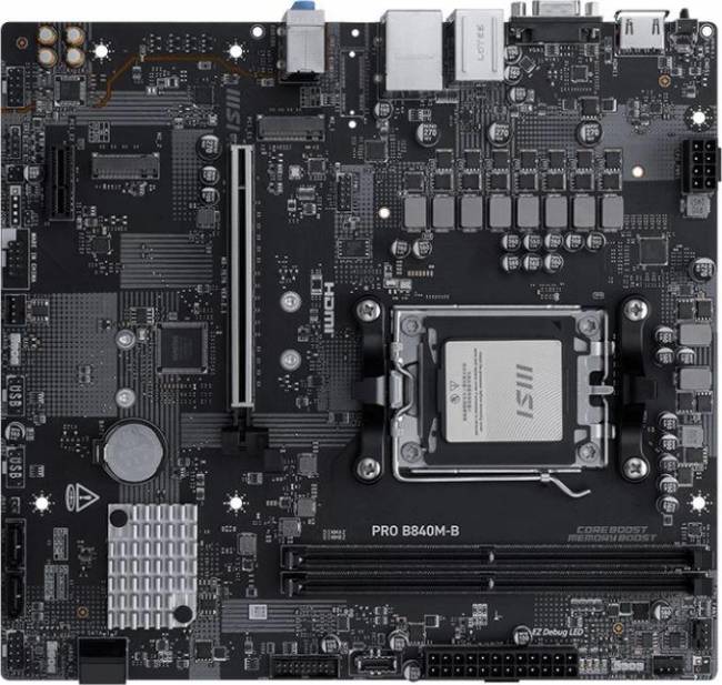 Материнская плата MSI PRO B840M-B — для бизнеса и офиса Материнская плата MSI PRO B840M-B — для бизнеса и офиса